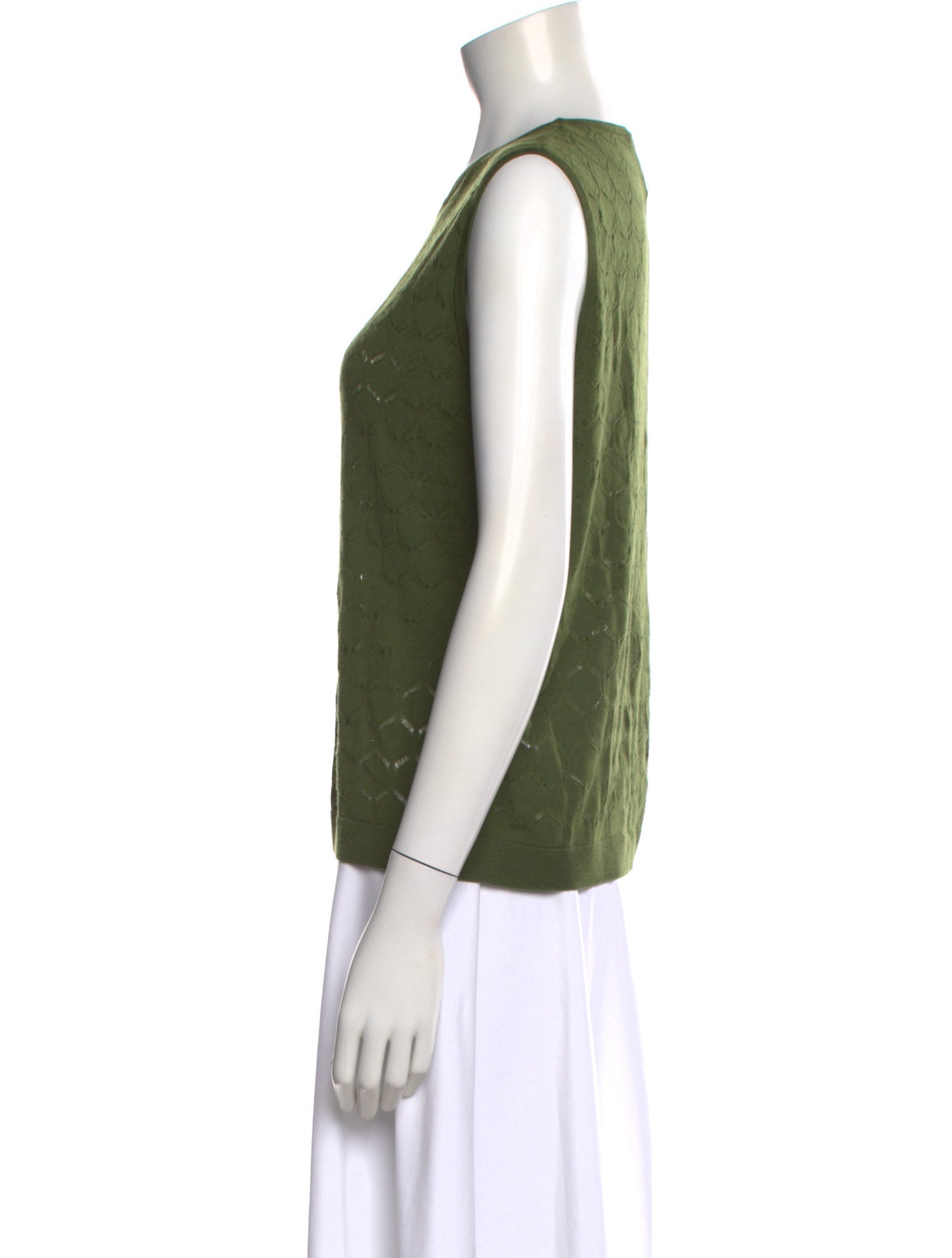 Allude Virgin Wool Patterned Top