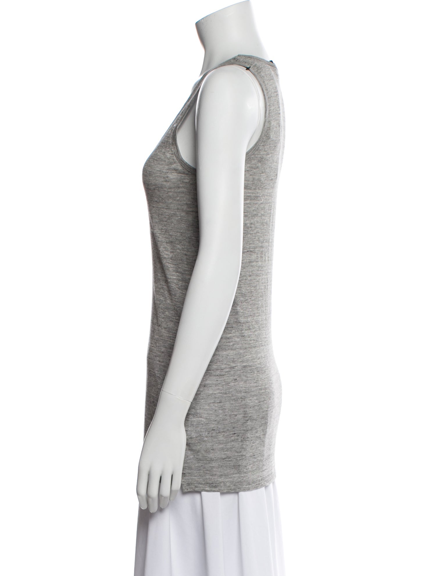 Allude Linen Scoop Neck Top w/ Tags