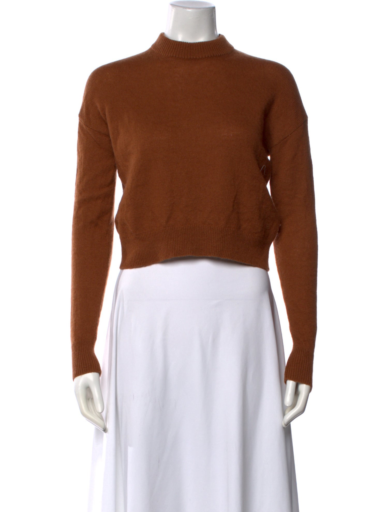 Allude Virgin Wool Mock Neck Sweater