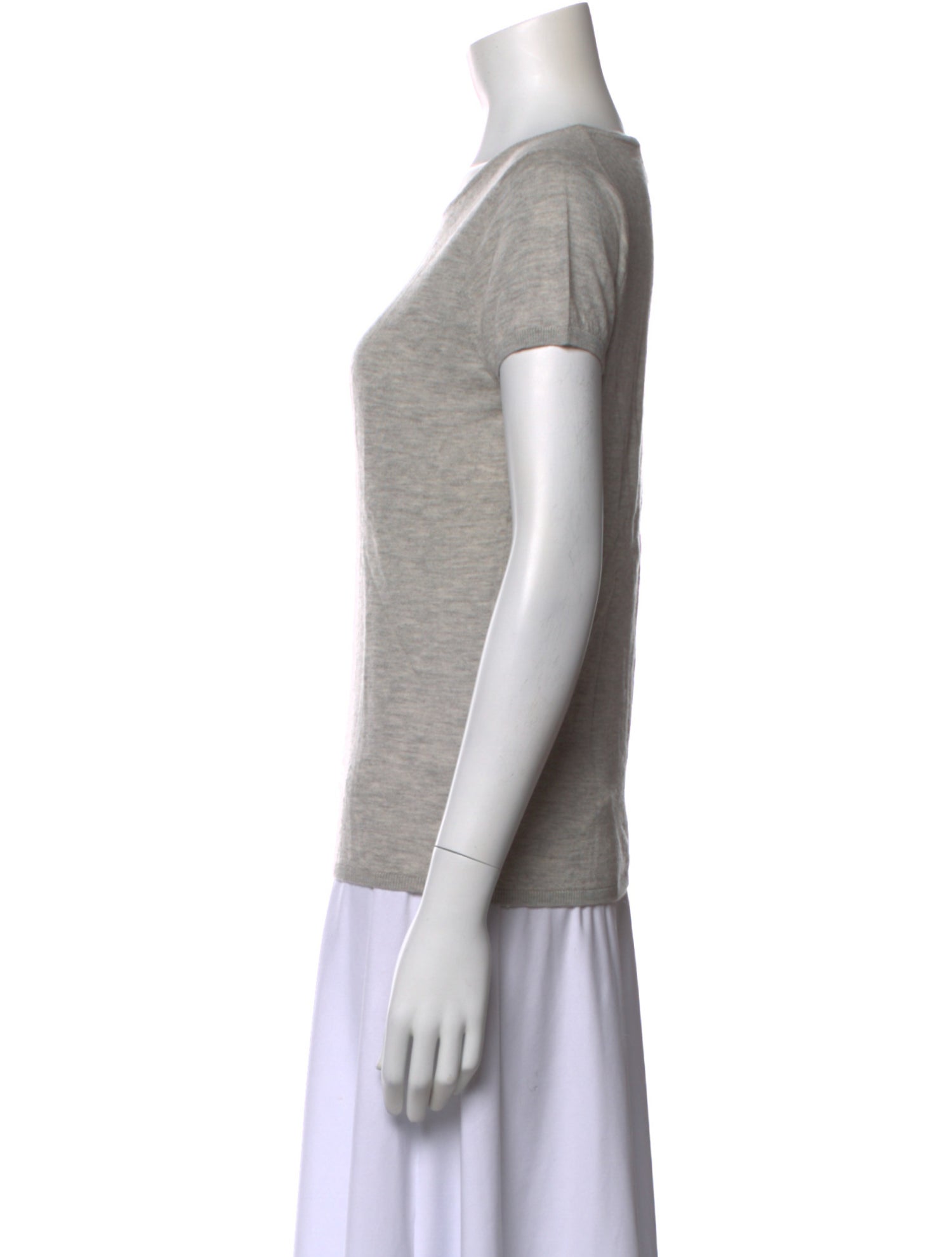 Allude Cashmere Bateau Neckline Sweater