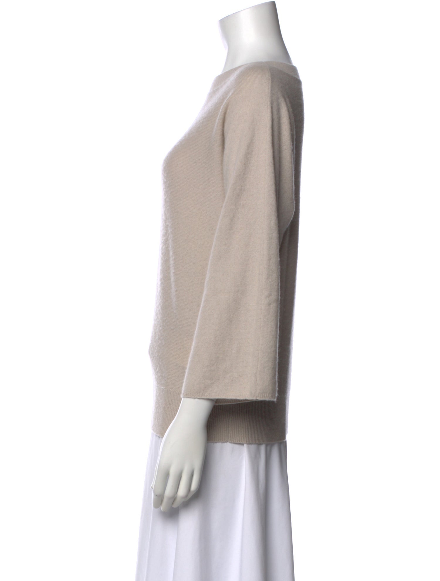 Allude Cashmere Bateau Neckline Sweater