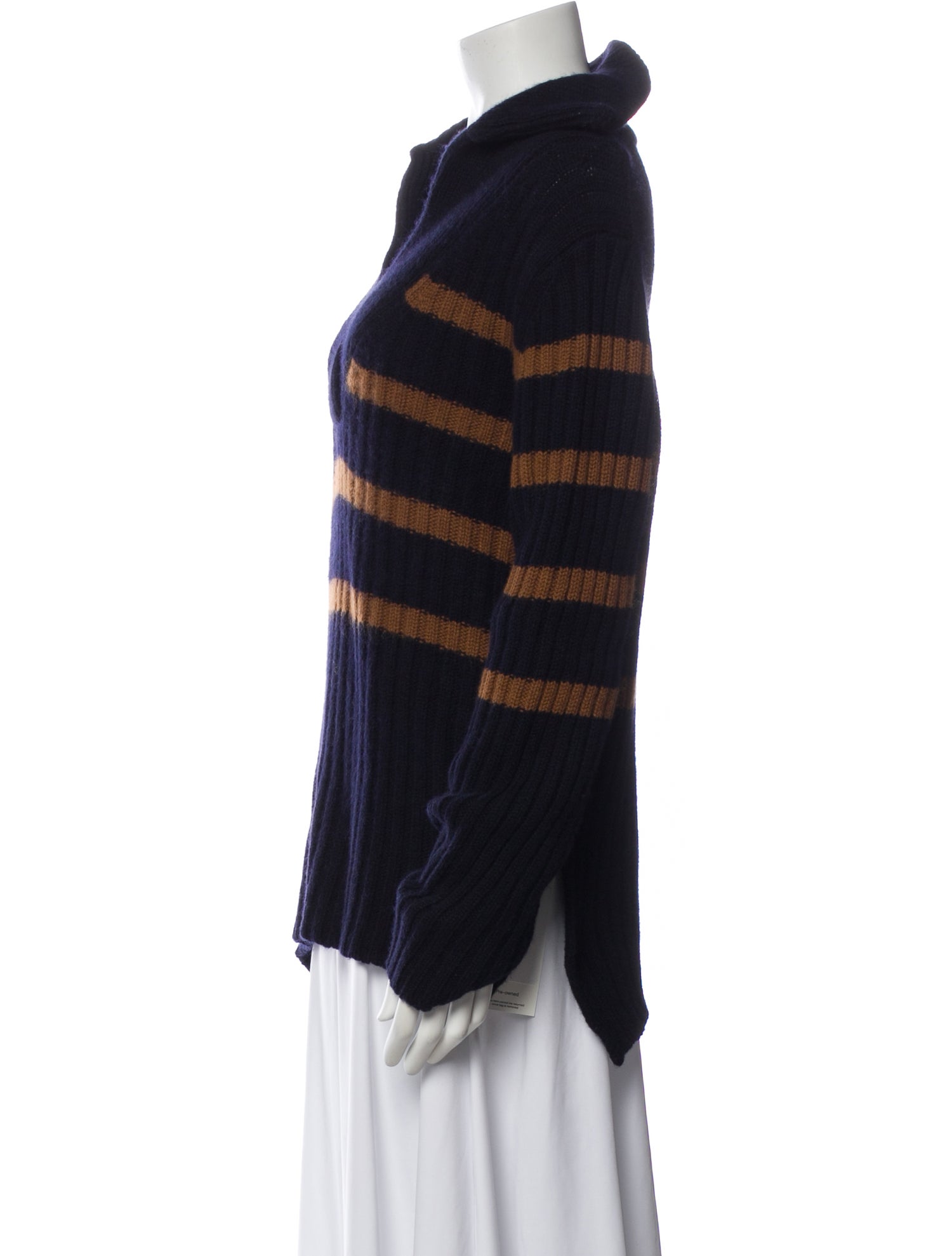 Allude Virgin Wool Striped Sweater