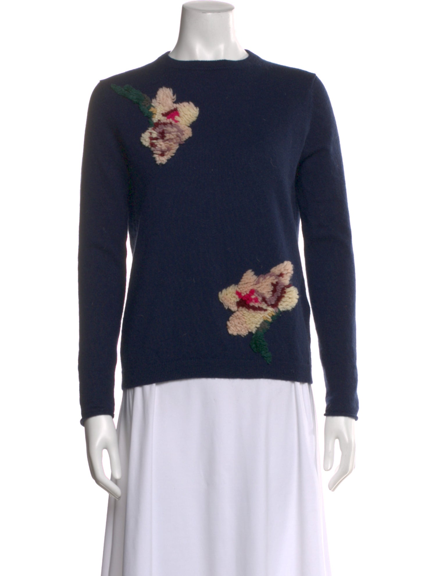 Allude Cashmere Graphic Print Sweater