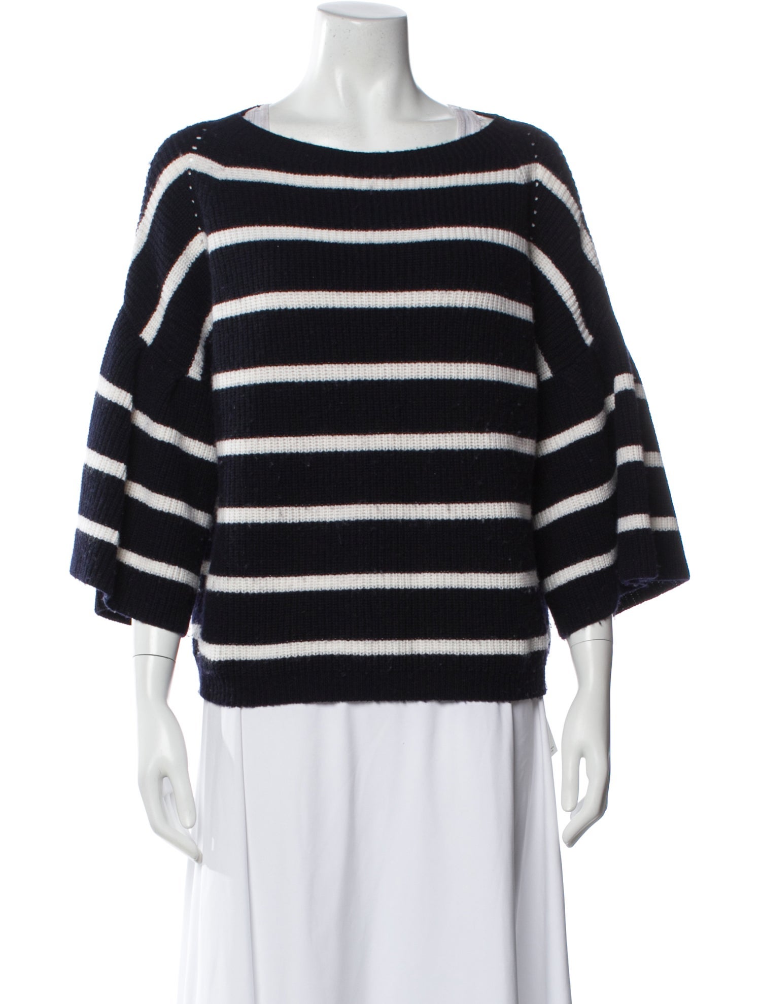 Allude Virgin Wool Striped Sweater