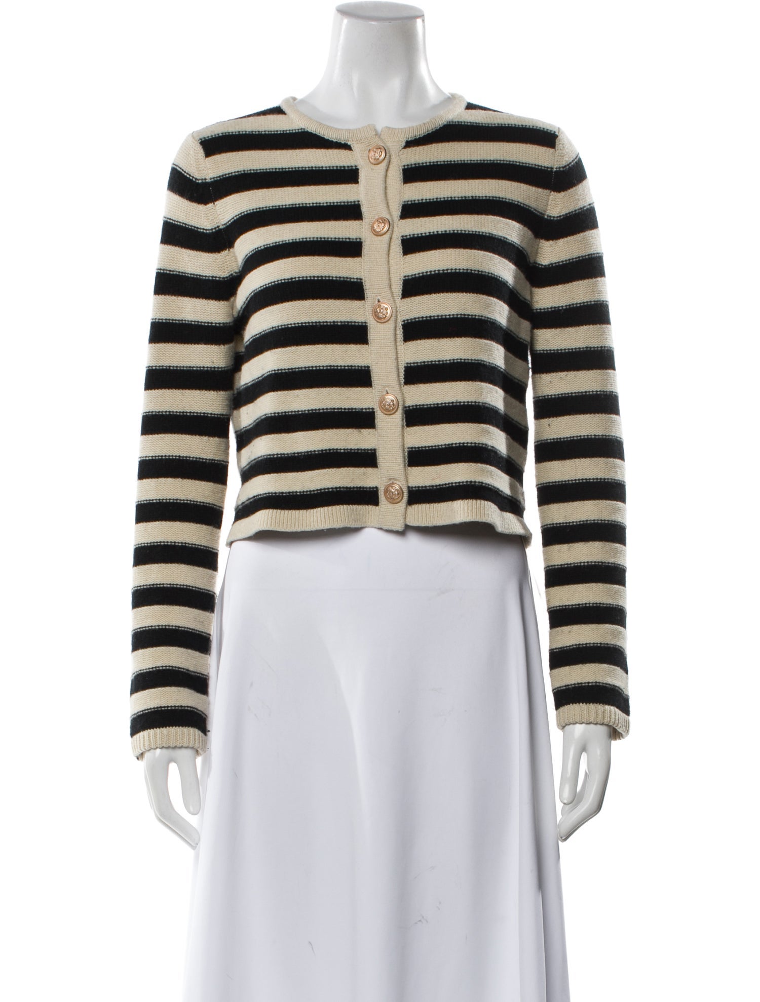 Allude Virgin Wool Striped Sweater