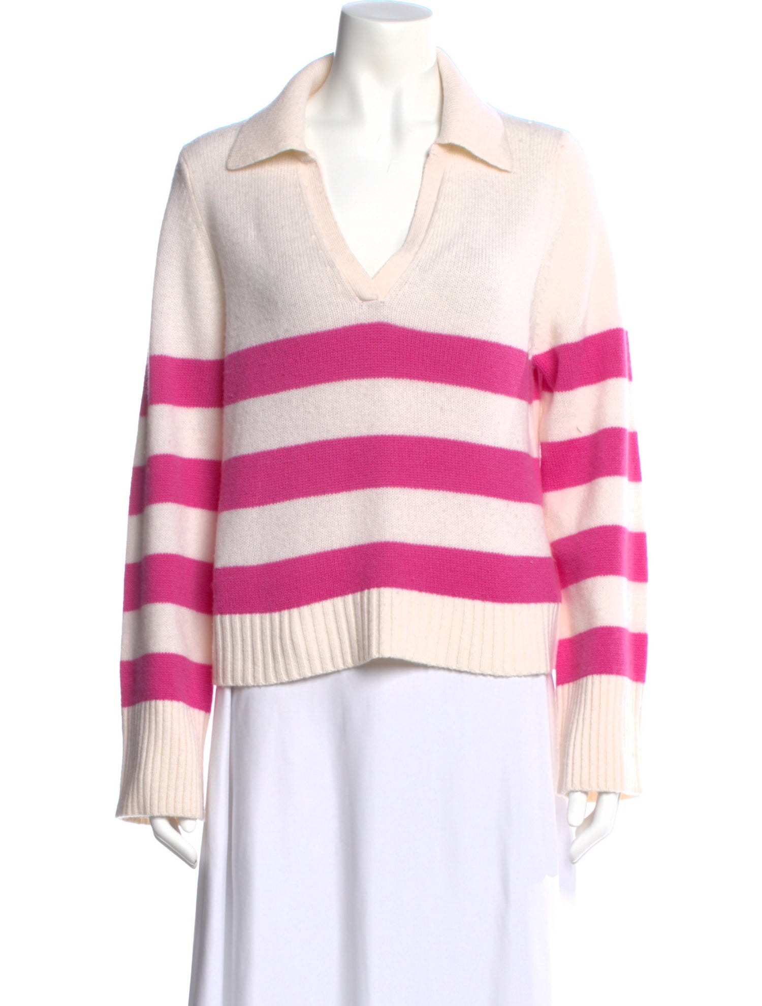 Allude Virgin Wool Striped Sweater