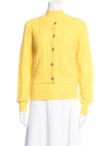 Pre-owned Allude Virgin Wool Patterned Set In Yellow