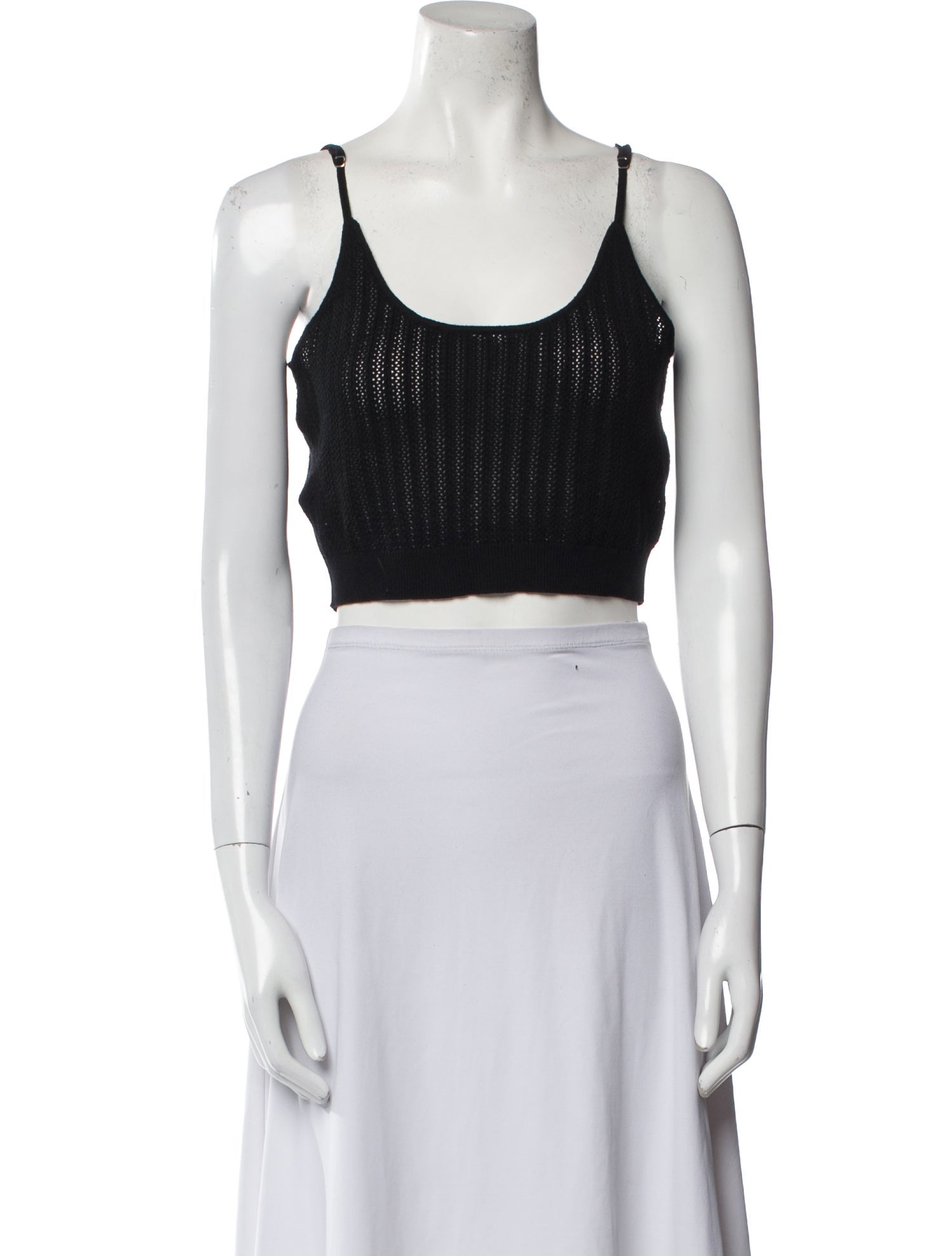 ALMINA concept Scoop Neck Sleeveless Crop Top