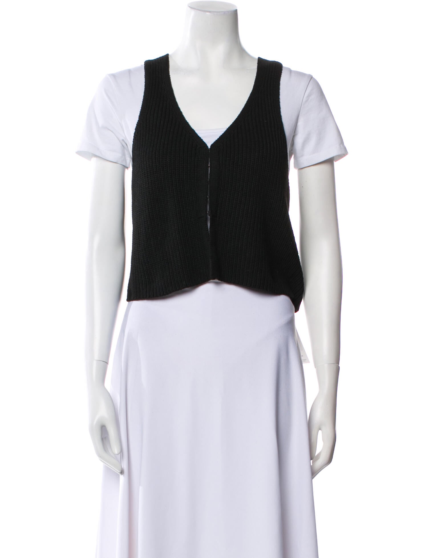 ALMINA concept Wool V-Neck Crop Top w/ Tags