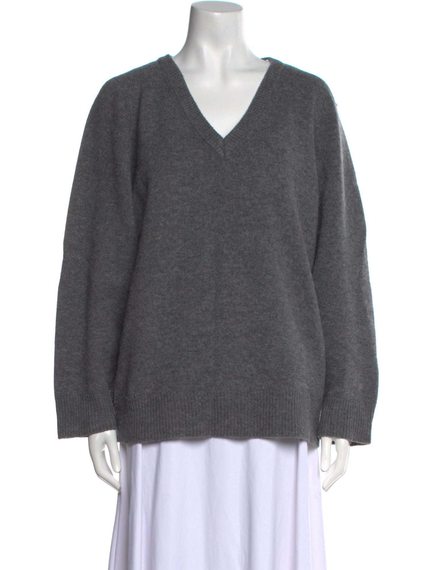ALMINA concept Merino Wool V-Neck Sweater