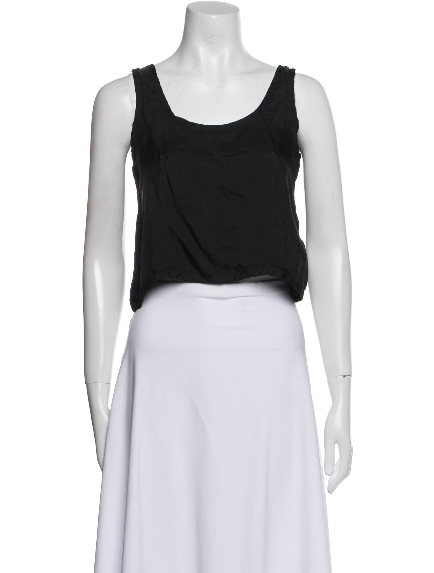 ALMINA concept Scoop Neck Sleeveless Crop Top
