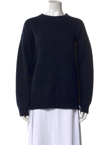 Pre-owned Almina Concept Wool Crew Neck Sweater W/ Tags In Blue