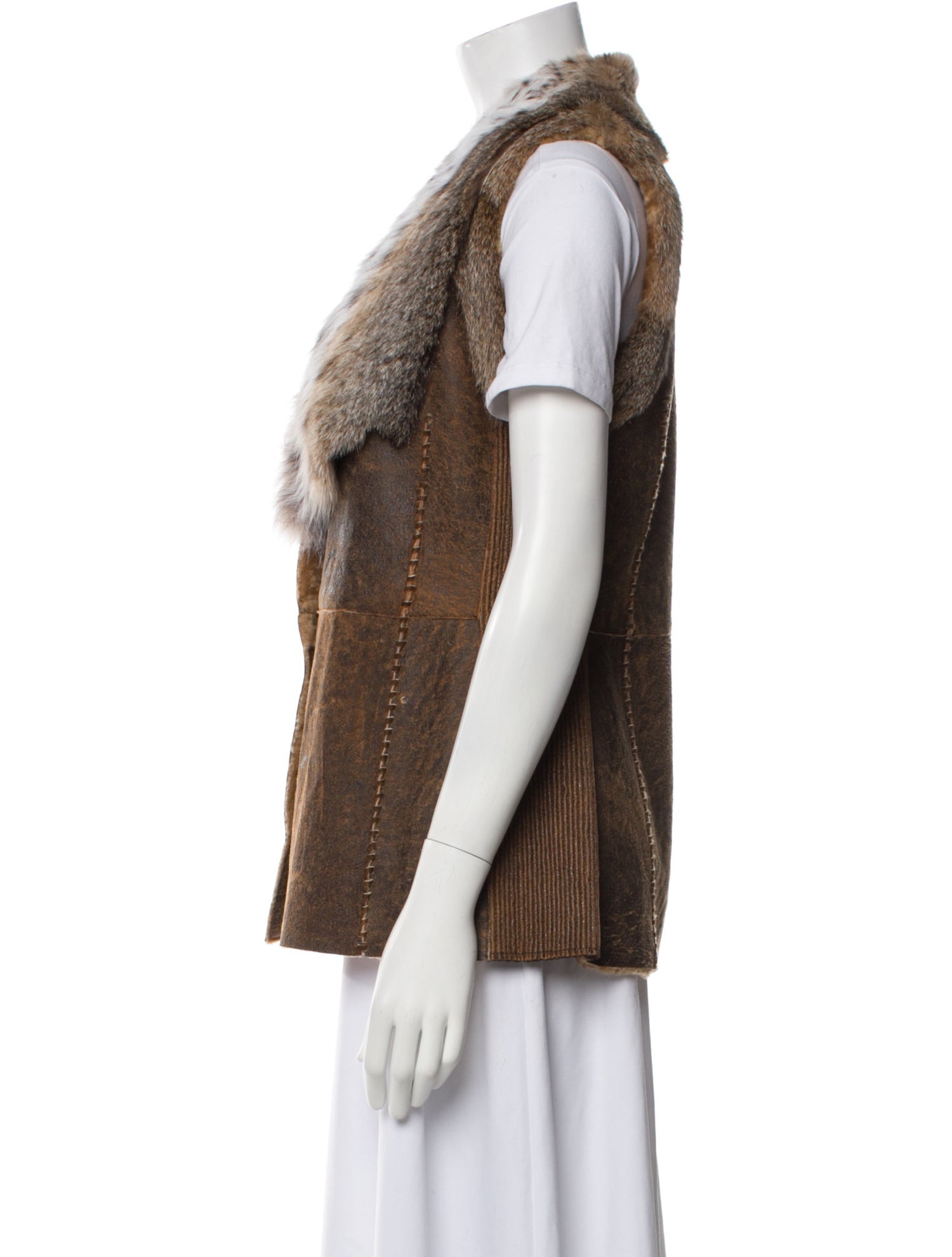Alaska Fur Gallery Animal Print Vest