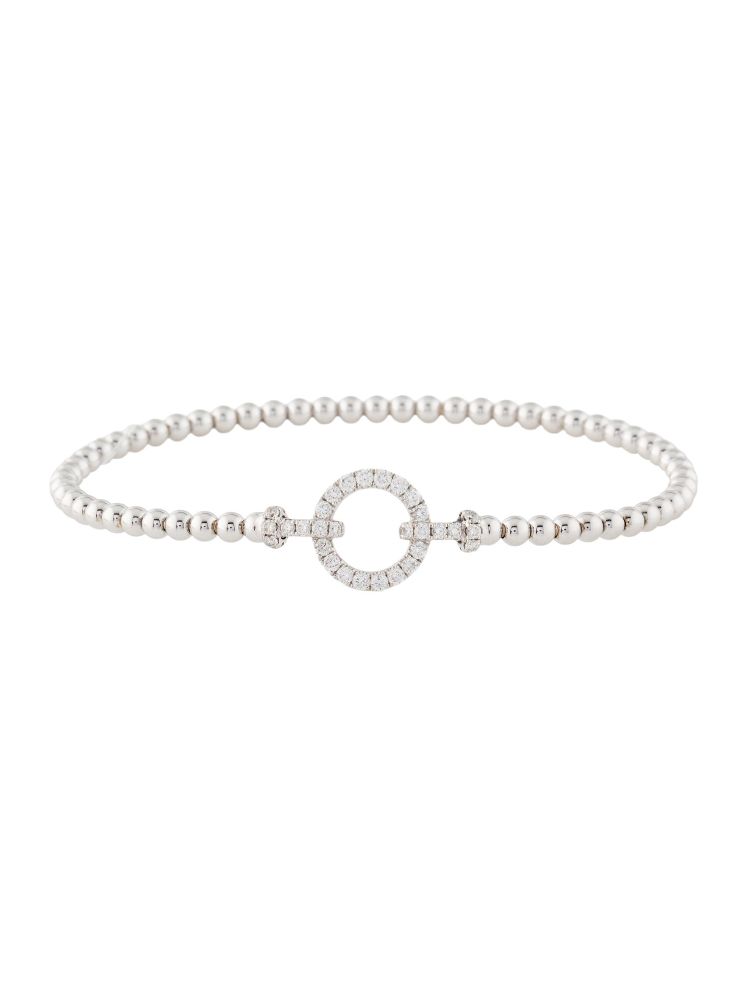 Afarin 18K Diamond Stretch Station Bracelet