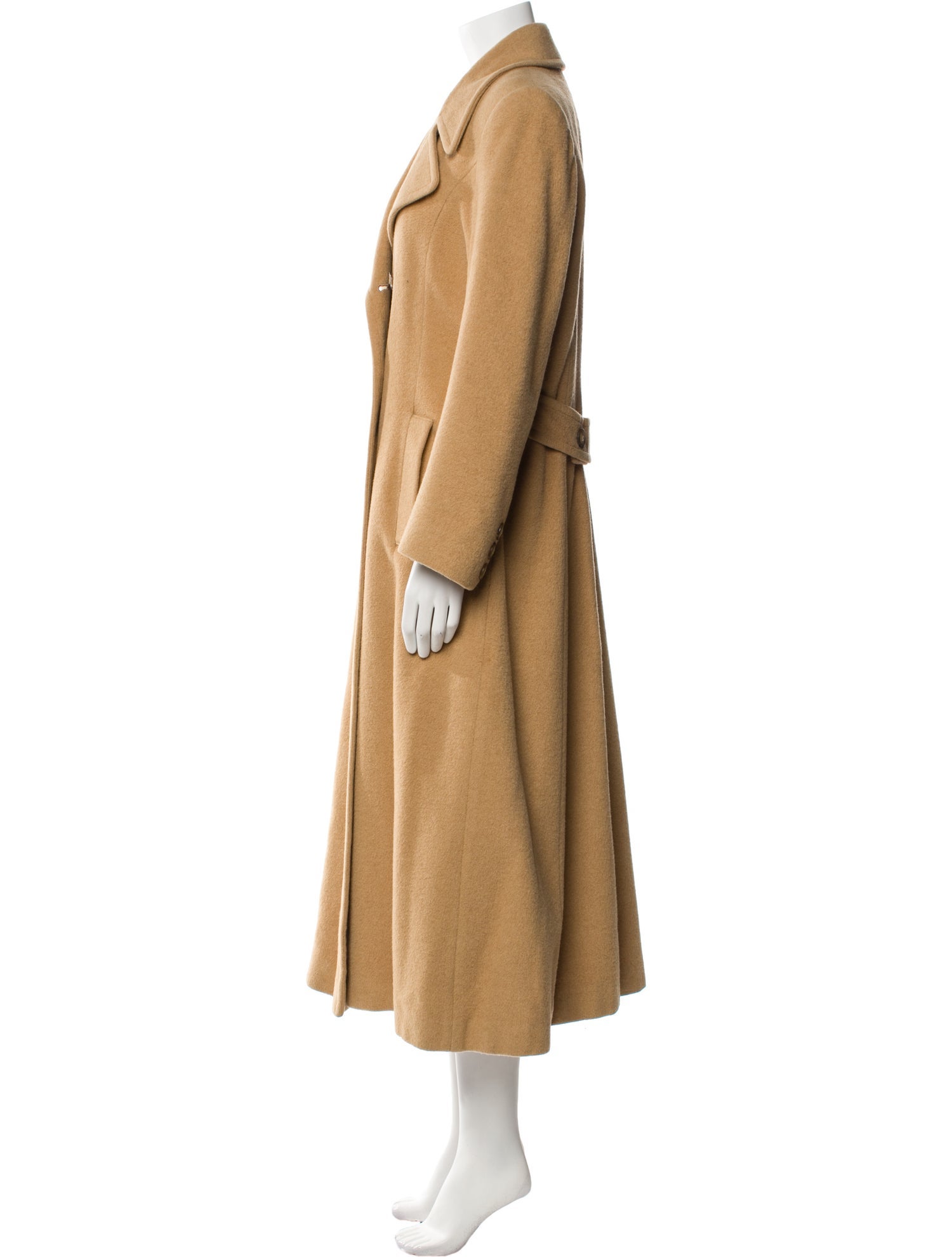 Albert Furs Silk Trench Coat
