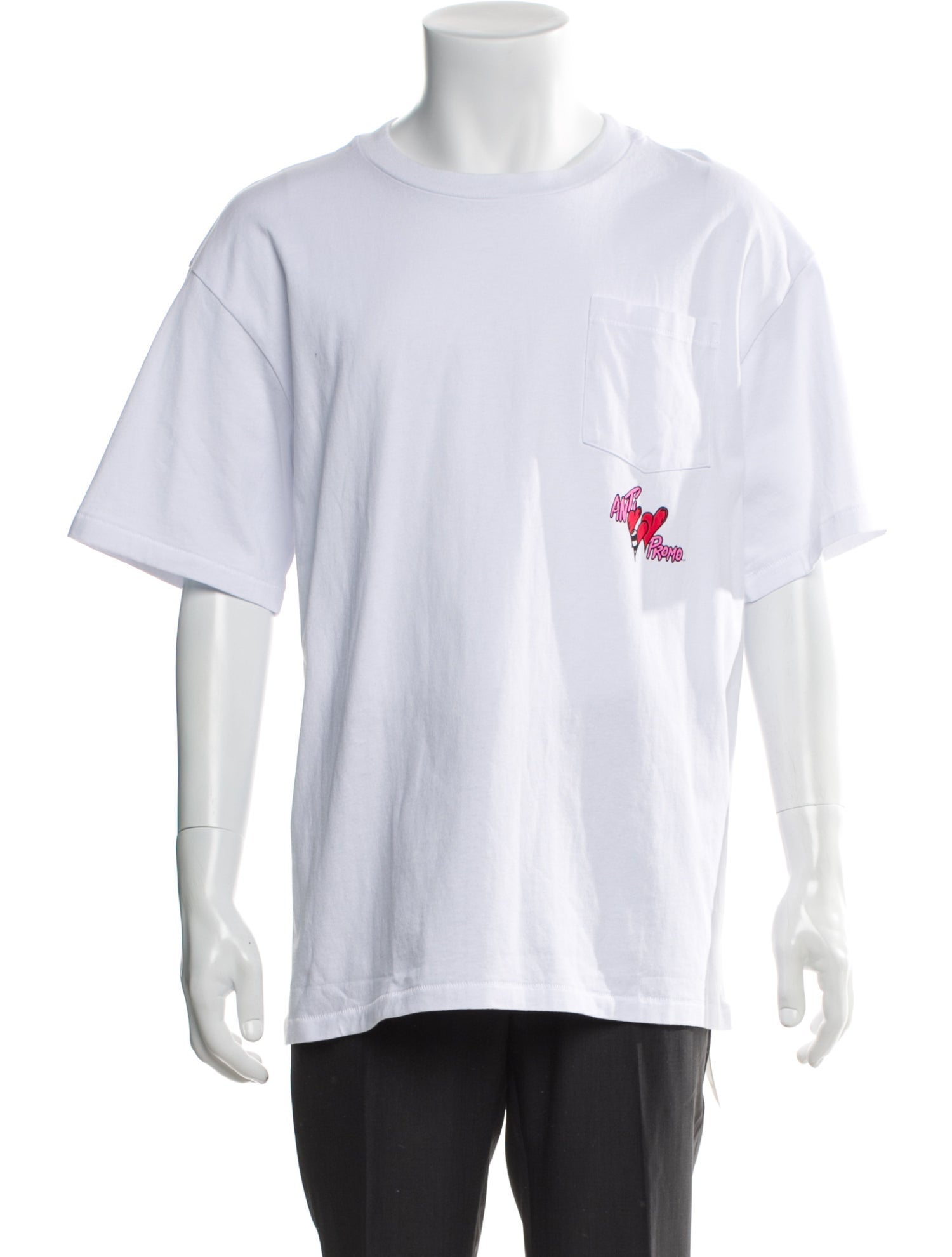 Anti Promo Graphic Print Crew Neck T-Shirt