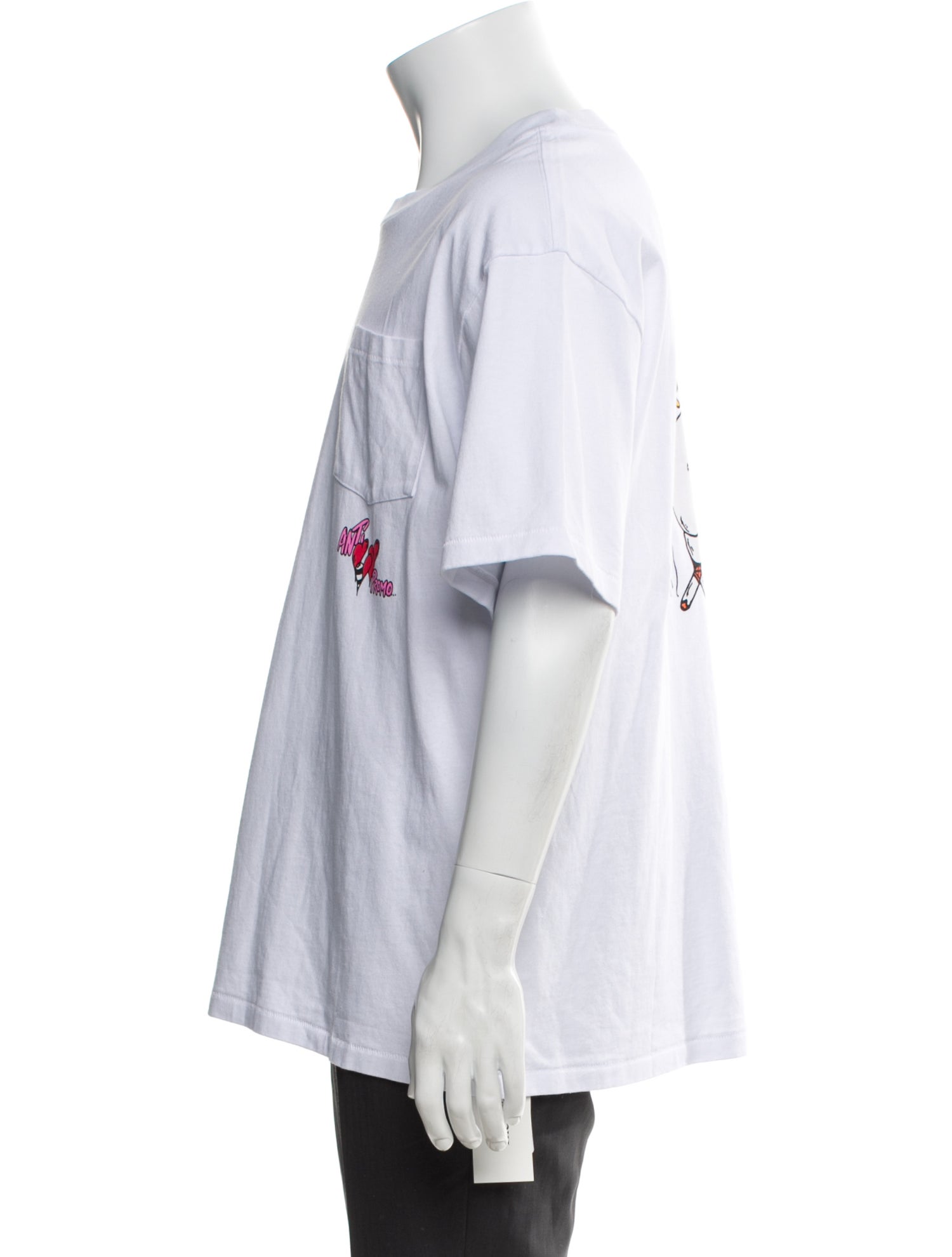 Anti Promo Graphic Print Crew Neck T-Shirt