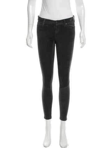 Adriano Goldschmied Suede Skinny Pants