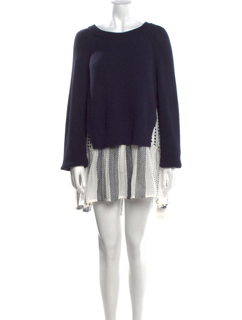 Agnona x LemLem Scoop Neck Mini Dress