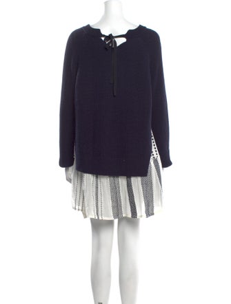 Agnona x LemLem Scoop Neck Mini Dress