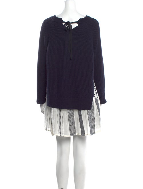 Agnona x LemLem Scoop Neck Mini Dress