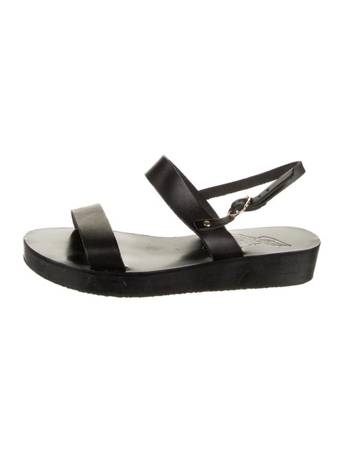 Ancient Greek Sandals Leather Sandals Black