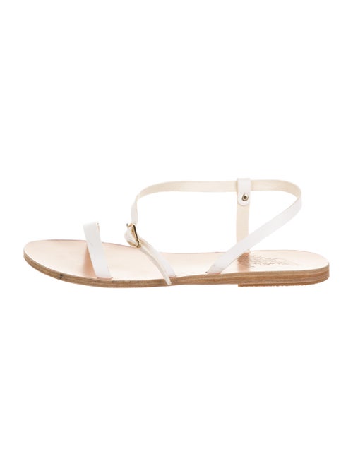 Ancient Greek Sandals Leather Sandals White