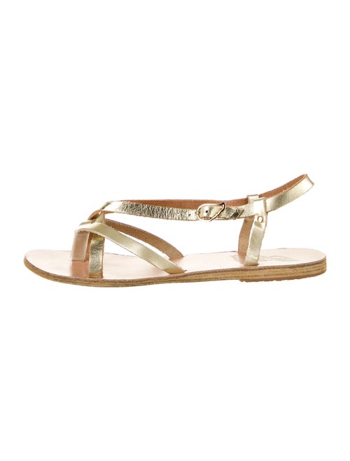 Ancient Greek Sandals Leather Sandals Gold