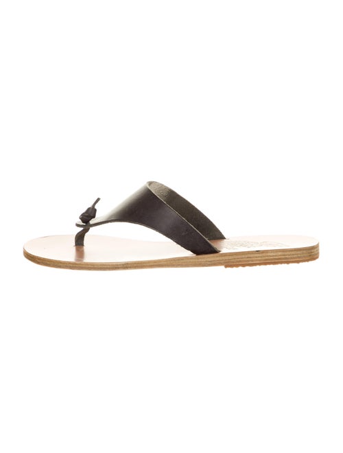 Ancient Greek Sandals Leather Slide Sandals