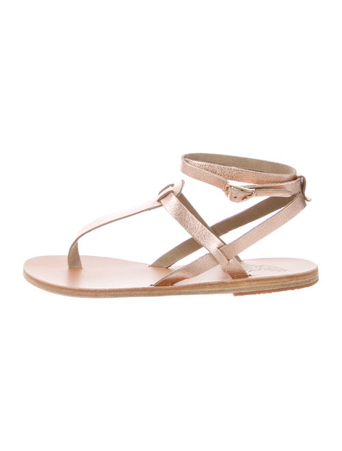 Ancient Greek Sandals Leather Sandals Metallic