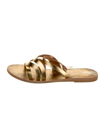 Ancient Greek Sandals Leather Slides