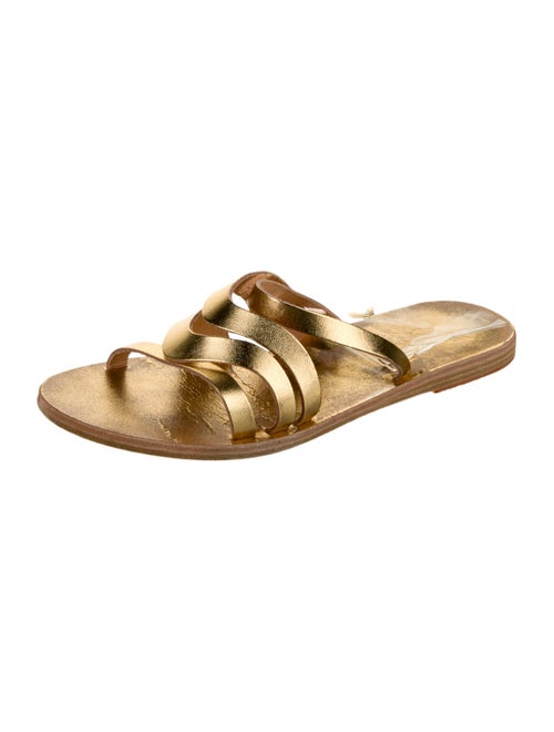 Ancient Greek Sandals Leather Slides