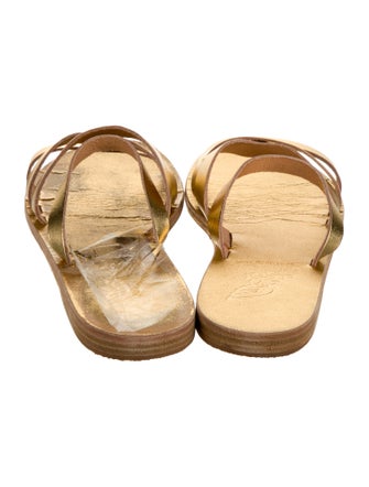 Ancient Greek Sandals Leather Slides