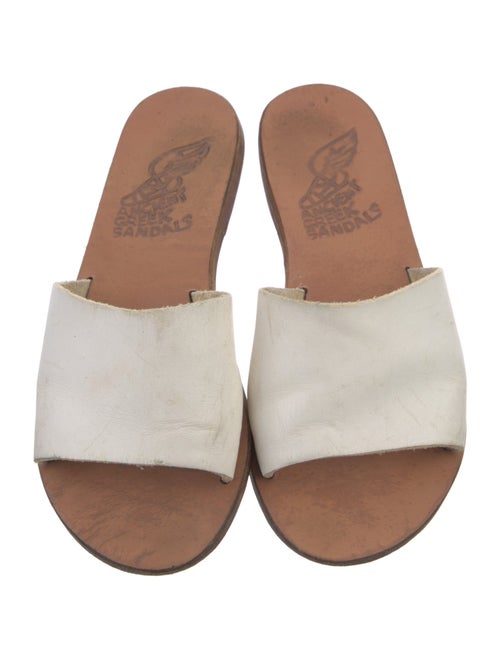 Ancient Greek Sandals Leather Slides