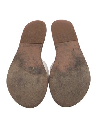 Ancient Greek Sandals Leather Slides