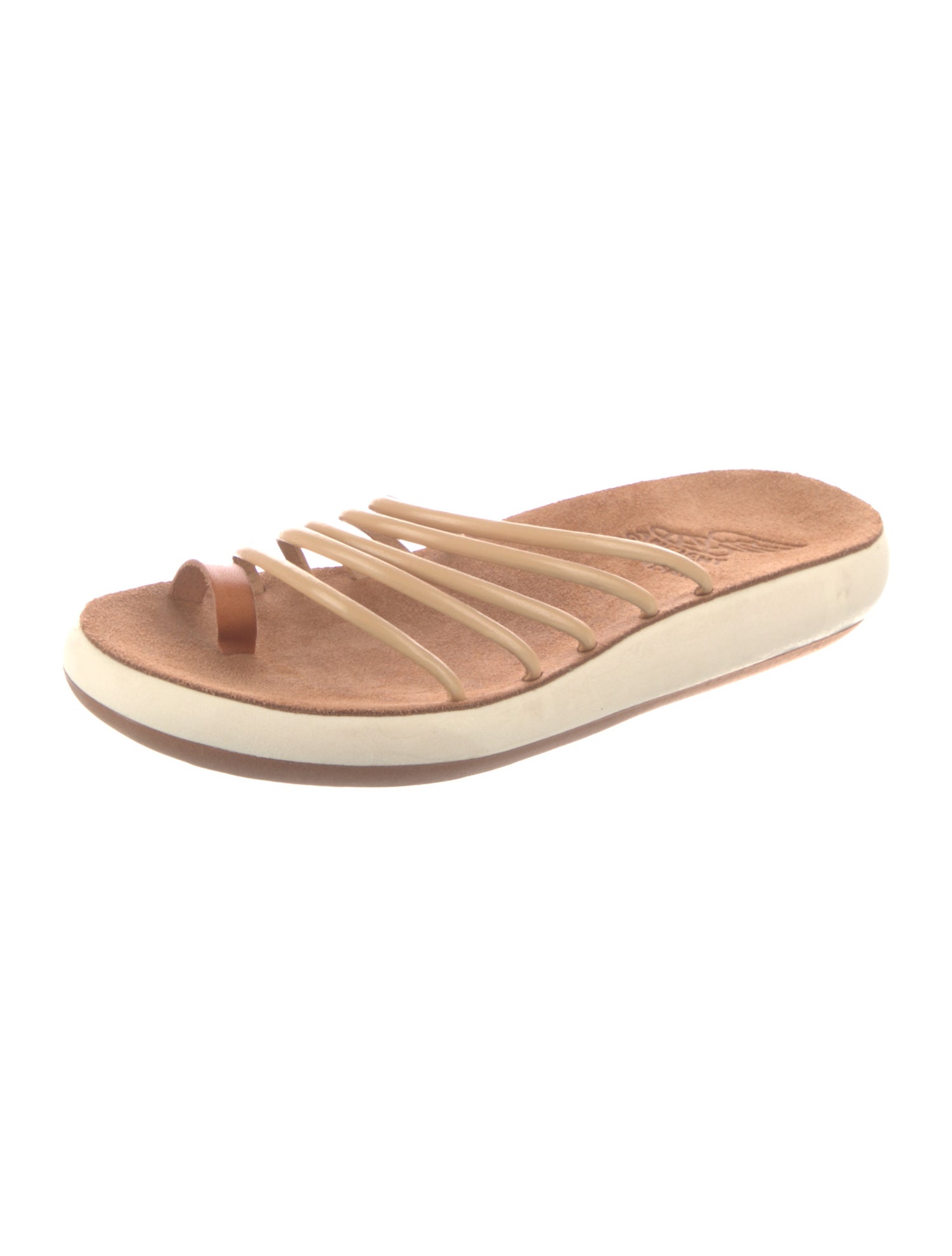 Ancient Greek Sandals Leather Slides