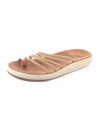 Ancient Greek Sandals Leather Slides