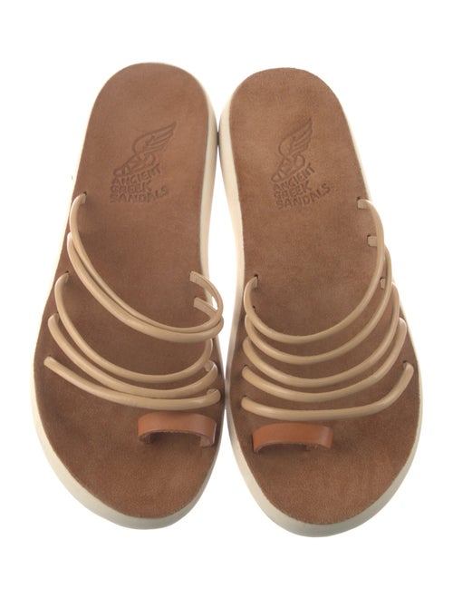 Ancient Greek Sandals Leather Slides