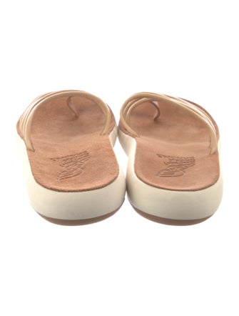 Ancient Greek Sandals Leather Slides