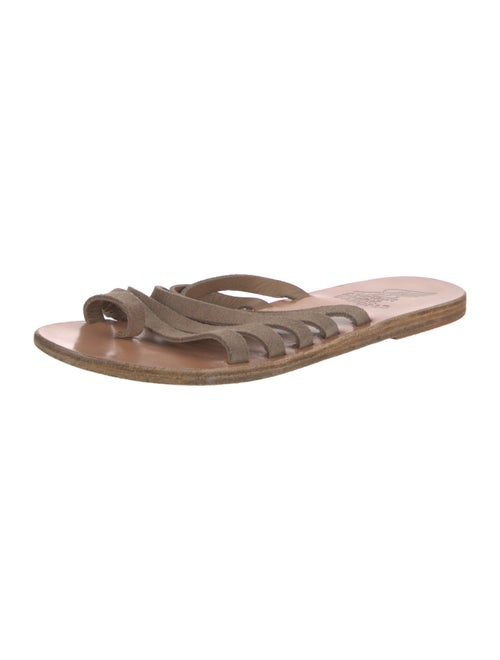 Ancient Greek Sandals Leather Slides