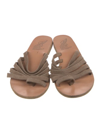 Ancient Greek Sandals Leather Slides