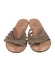Ancient Greek Sandals Leather Slides