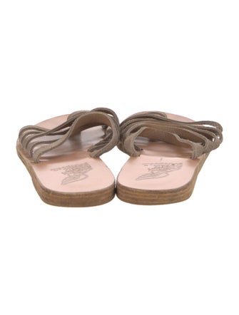 Ancient Greek Sandals Leather Slides