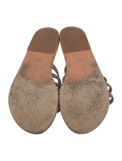 Ancient Greek Sandals Leather Slides