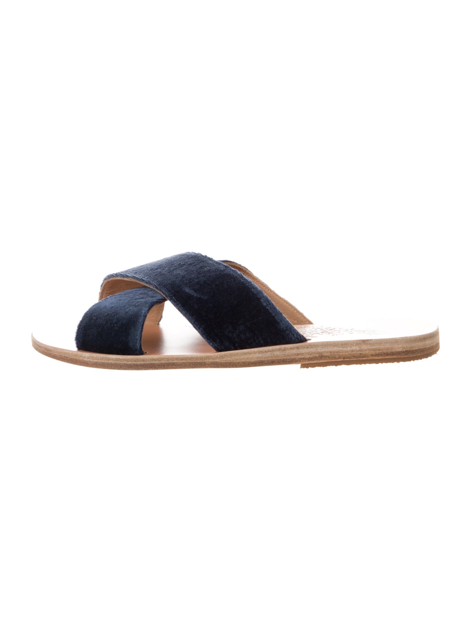 Ancient Greek Sandals Velvet Slides