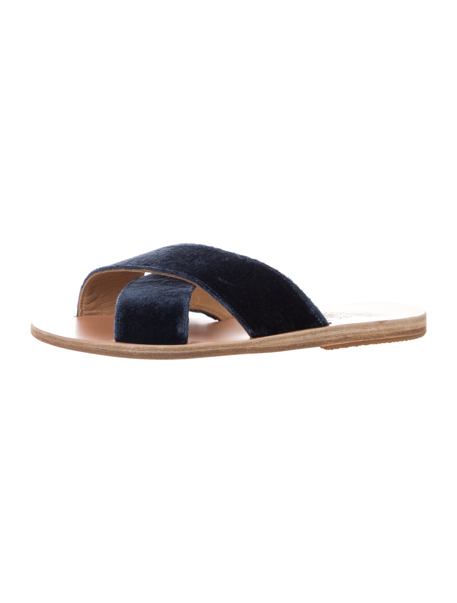 Ancient Greek Sandals Velvet Slides