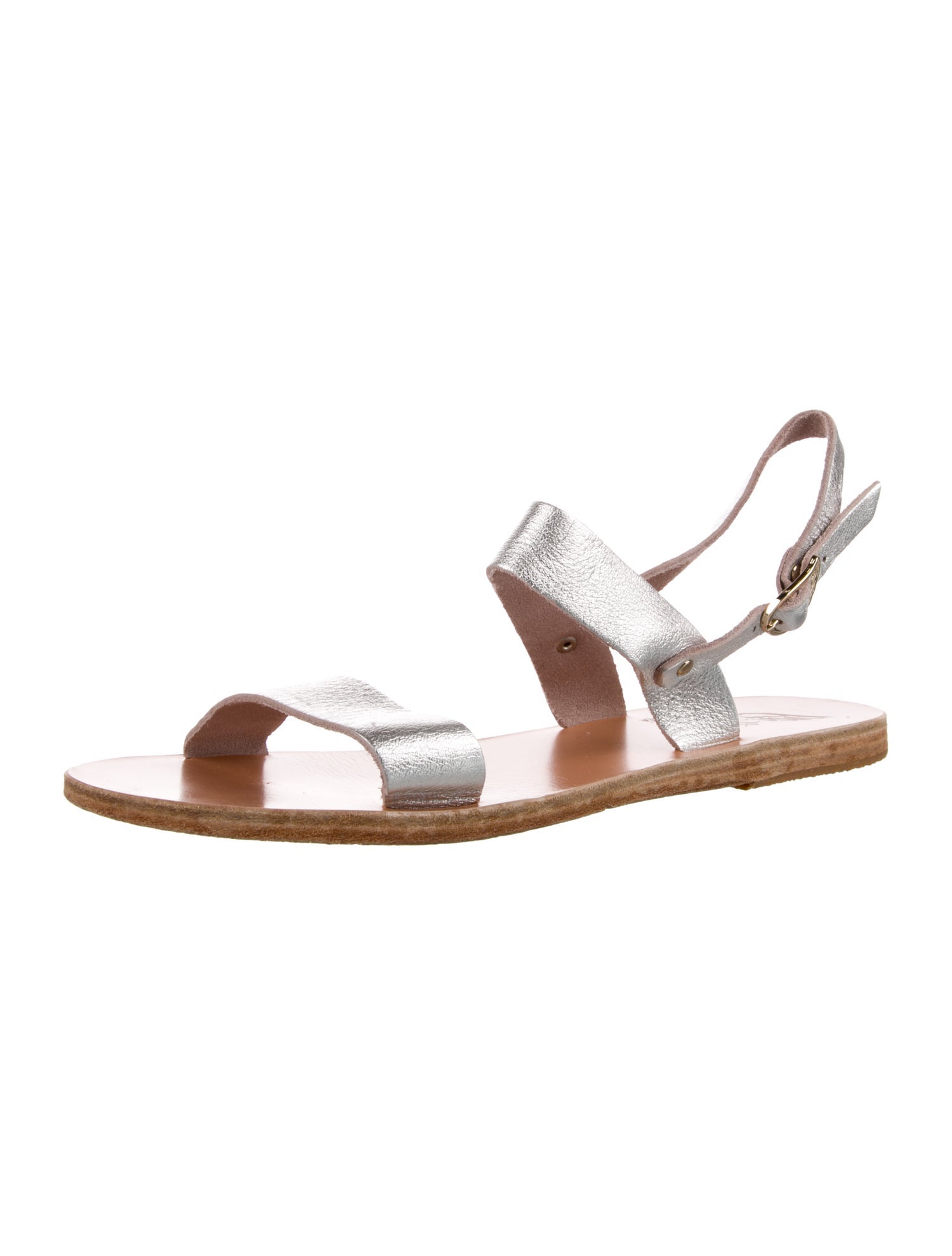 Ancient Greek Sandals Leather Slingback Sandals