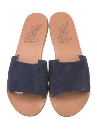 Ancient Greek Sandals Leather Slides