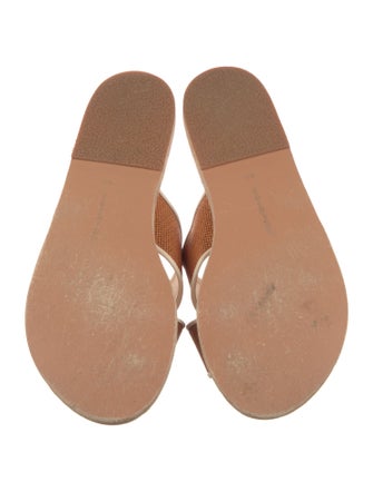 Ancient Greek Sandals Leather Trim Embellishment Slides