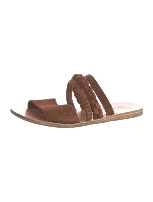 Ancient Greek Sandals Suede Slides